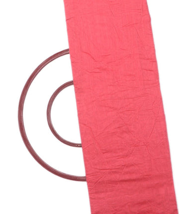 peach pink colour plain chanderi fabric